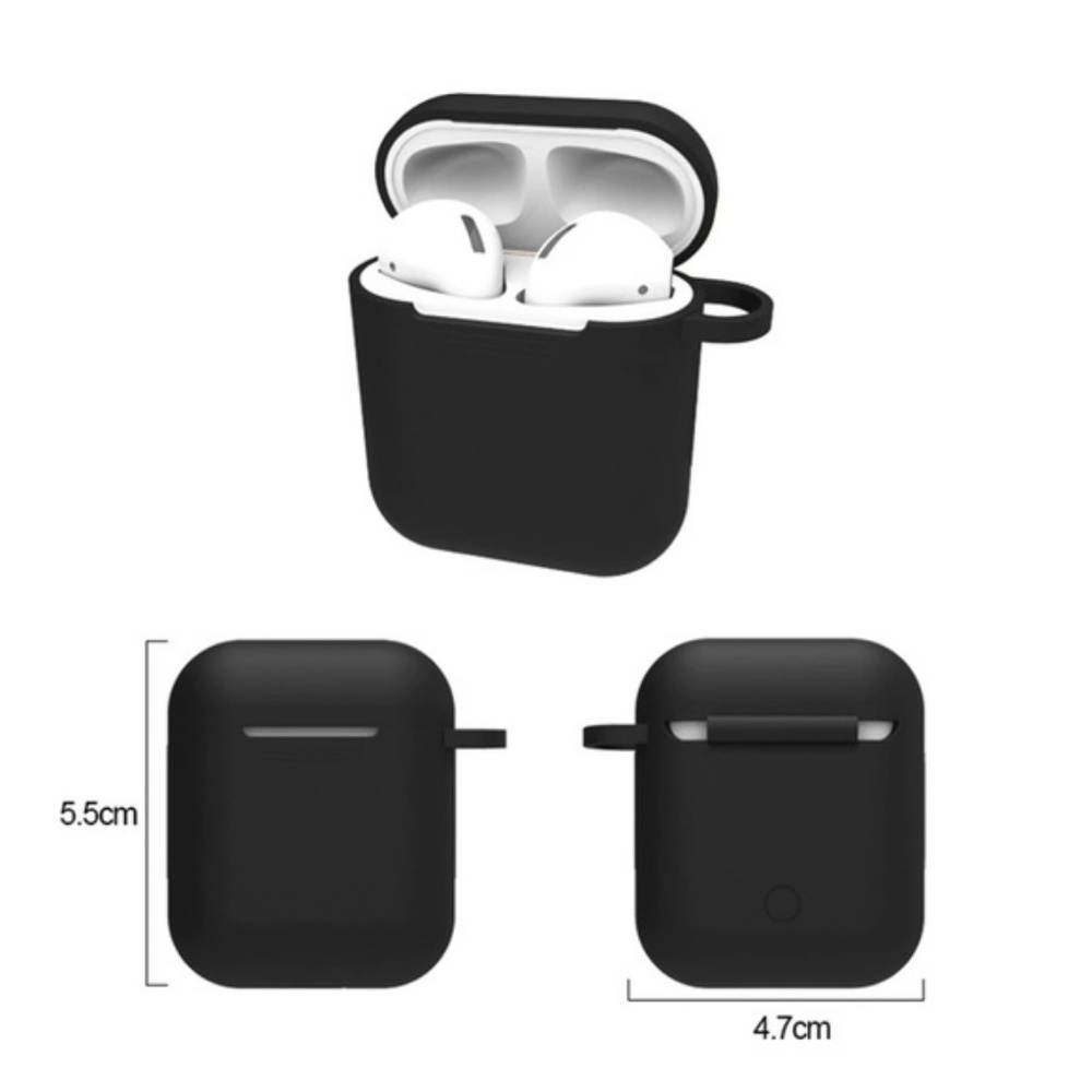 ❤️NEW Airpods Pro/1/2 Soft Protective Case W/Hook - Picture 4 of 4